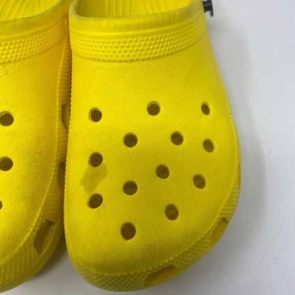 Crocs Classic Clogs Shoes Yellow Men's Size 7 Women's Size 9 - Picture 5 of 10